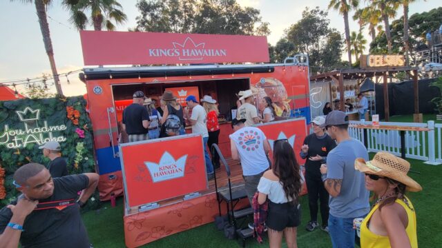 King's Hawaiian Sample Setup Music-festival-catering